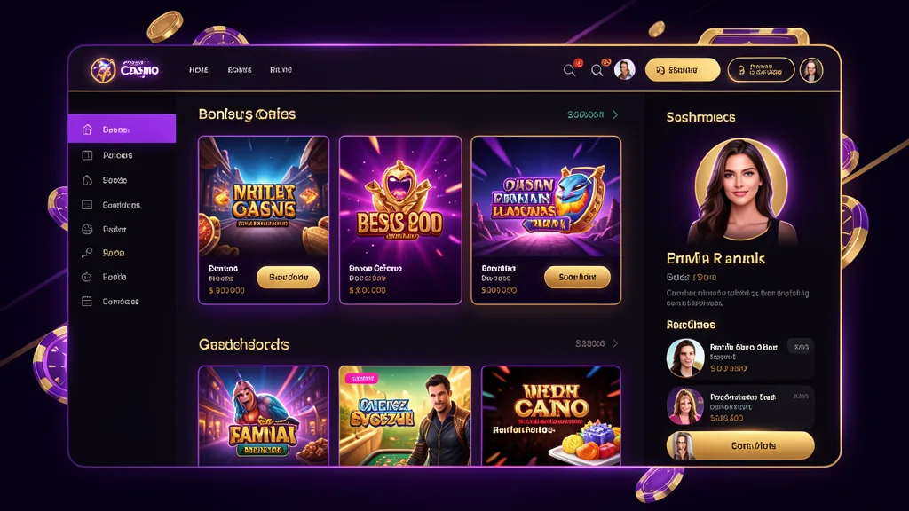 Интерфейс Vodka Casino - личный кабинет и игровая платформа